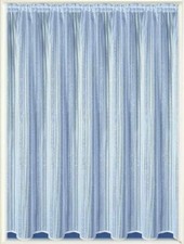 Textured Vertical Stripes Spot Modern Thick White Net Curtain Sold by the Metre