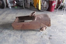 1960'S ? VINTAGE MURRAY PRESSED STEEL FIRE CHIEF PEDAL CAR FIRE TRUCK