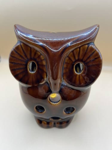 Denmead pottery owl tea light - owl,