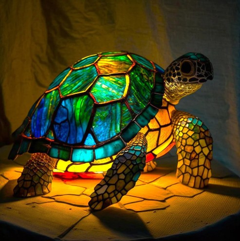 Resin dog led - dog, night