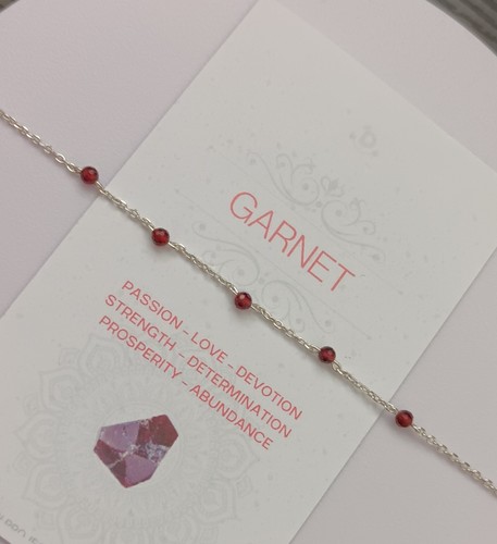 925 sterling silver - sterling, garnet