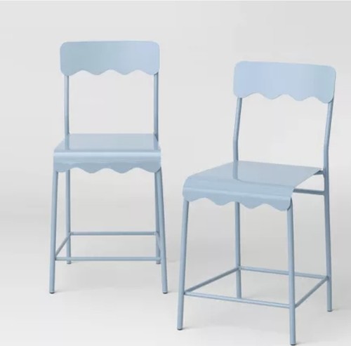 Set wavy metal - of,