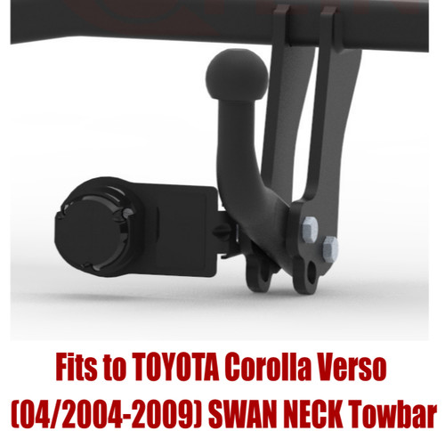 Swan neck tow - swan, bar
