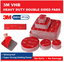 3M DOUBLE SIDED STICKY PADS Heavy Duty VHB Mounting Adhesive Square Round Oblong