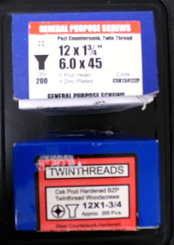 General purpose wood screws - wood, 12