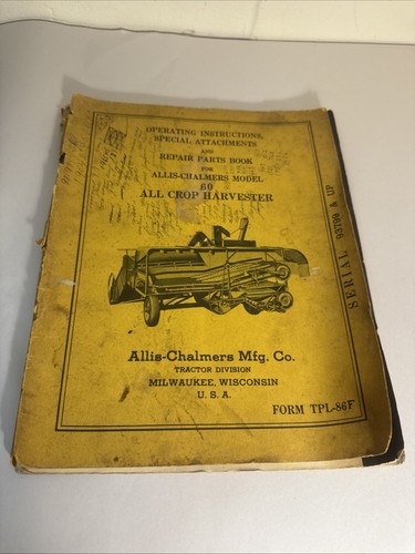 Vintage allis chalmers all - 60,