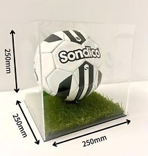 Football Display Case With Grass
