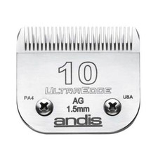 Andis UltraEdge Detachable Blade, Size 10 - Leaves 1.5mm, Fits Andis, Oster, Wah
