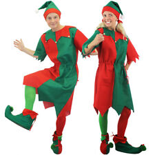 ADULTS ELF COSTUME CHRISTMAS FANCY DRESS MENS LADIES XMAS CHOOSE ACCESSORIES