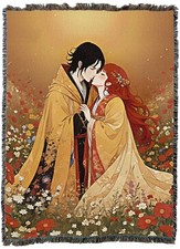 Lovers Kiss Tapestry Throw