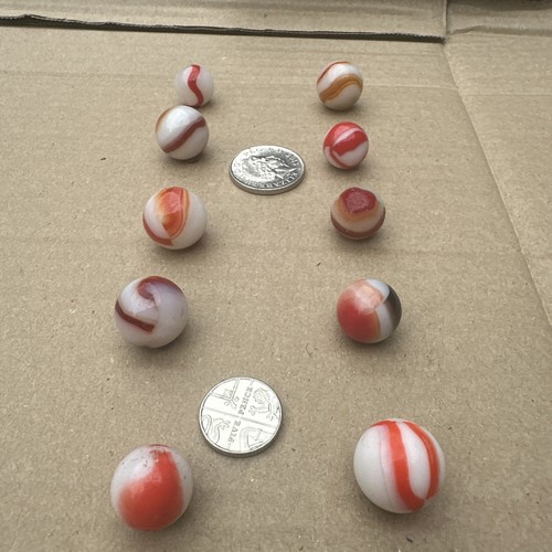 Vintage joblot marbles x10 - vintage, of