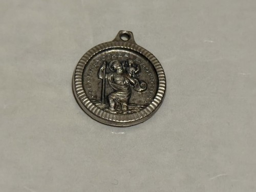 Vintage sterling silver saint - silver,