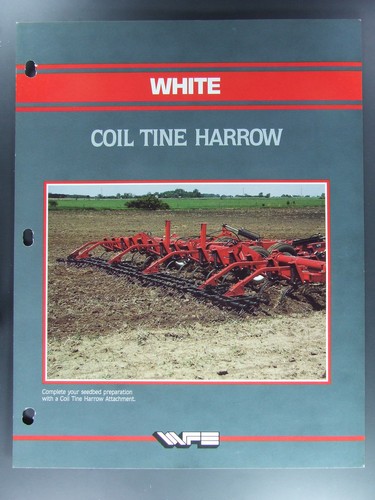 White tractor coil tine - coil,