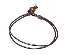 Dark Brown Leather Bracelet