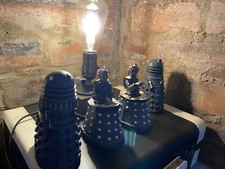 2 Gunmetal Gray Daleks and 2