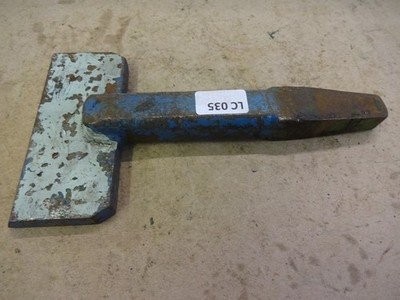 Cuting off anvil - , stake