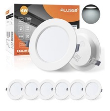 6x ALUSSO LED Downlights  4W