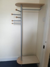 Ikea Coat Stand Hall Tree Grey Oak Clothes Rack