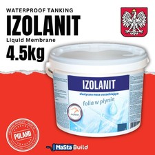 IZOLANIT Liquid Foil Waterproof Tanking Membrane Shower Bathroom Wet Room 4.5kg