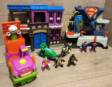 imaginext dc super friends Batman Superman Gotham Jail Croc Joker Bizarro Bundle