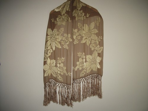 Silk shawl scarf pale - shawl/scarf,