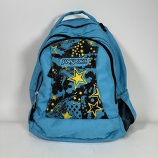JanSport Blue Hyperbreak Star Print Backpack Blue Rucksack Bag
