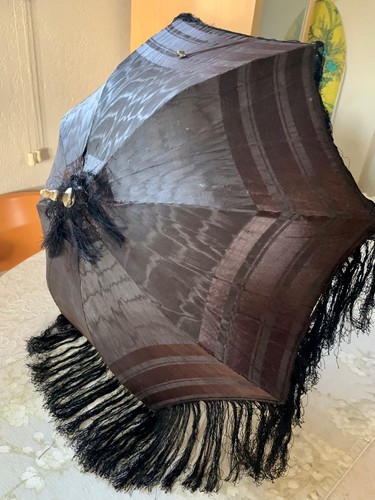 Antique silk taffeta carriage - taffeta,