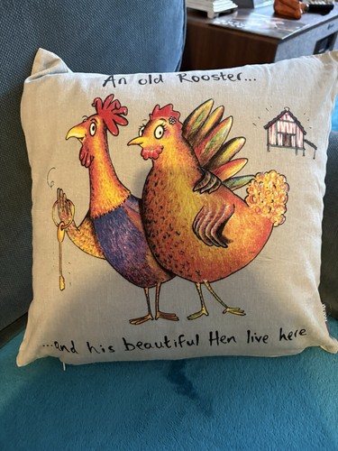Chicken cushion cover - chicken,