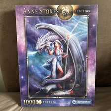 Clementoni  Anne Stokes Collection 1000 Piece Jigsaw Puzzle Dragon Mage New 