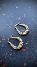 Creole Hoop Earrings 9ct Gold