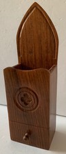 VINTAGE WOODEN CANDLE BOX