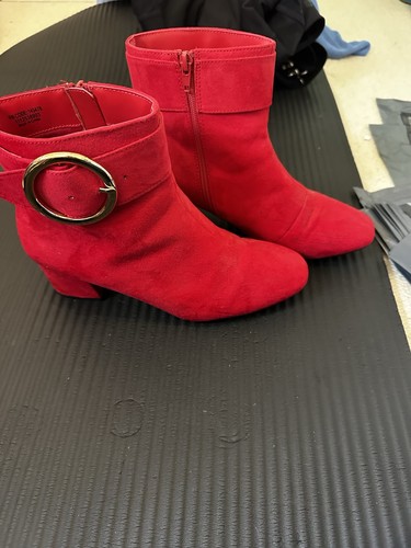 Primark red ankle boots - red,