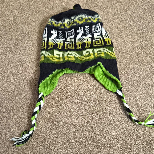 Men knit trapper hat - knit,