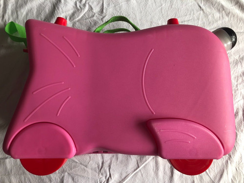 Girl ride pink luggage - ride,