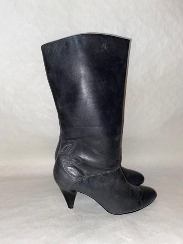 Women black leather pull on - women's,