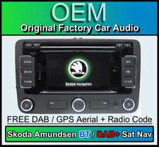 Skoda Amundsen Sat Nav stereo DAB Bluetooth, Skoda Yeti Navigation DAB radio