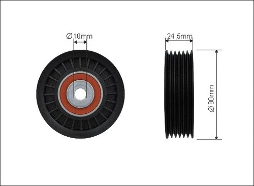 Deflection guide pulley - deflection/guide,
