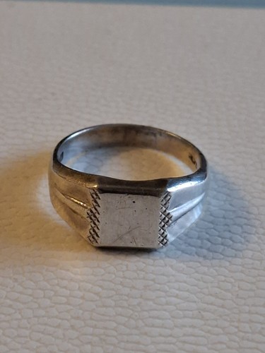 Vintage solid silver signet - solid,