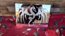 Hand Engraved Mirror Featuring
