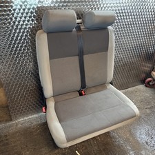 2014 VW T5 T6 Transporter Caravelle Double Passenger Seat Cloth W Base