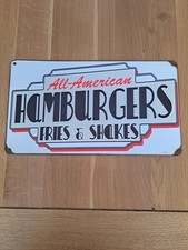 All American Hamburgers sign