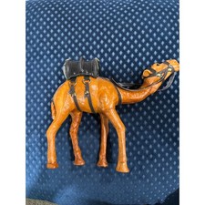 Vintage Leather Camel Figurine