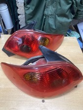 Genuine 2005 Peugeot 206 Hatchback facelift Pair of Rear back lights 2003 - 2009