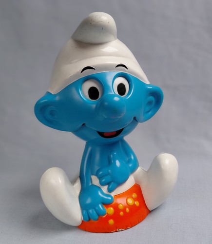 Vintage smurf pull string - vintage,