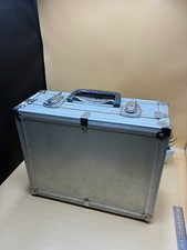 Vintage Industrial Storage / flight Box aluminium Lined w/ Foam