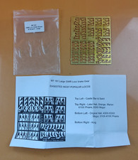 MT181 Brass Large GWR Loco Brake Gear Shoes and Hangers for 4 Locos - Bagged