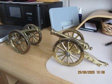 Display brass cannons