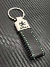Skoda Leather Keyring New