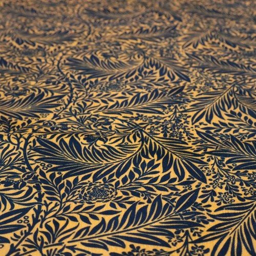 Navy blue damask upholstery - blue,