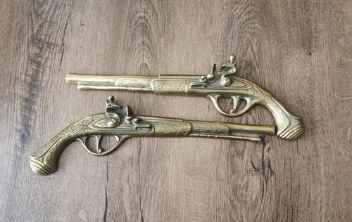 Vintage pair brass - pair, of